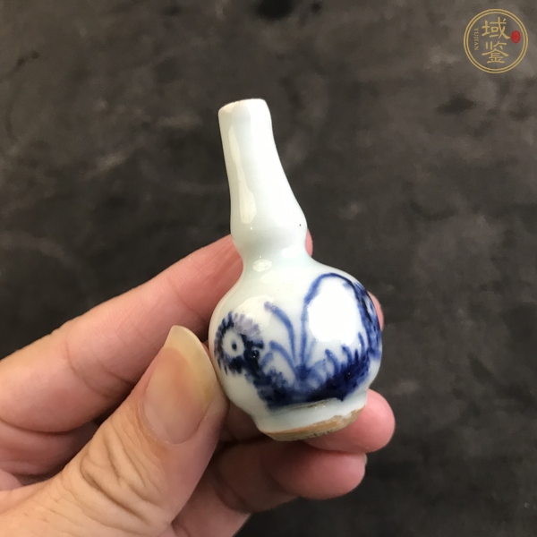 古玩陶瓷花卉紋青花葫蘆瓶真品鑒賞圖