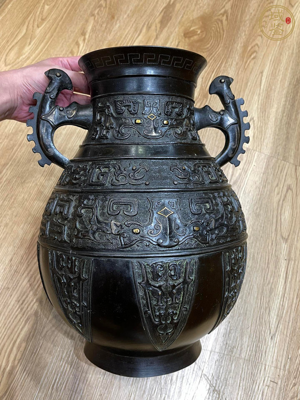 古玩銅器銅尊真品鑒賞圖