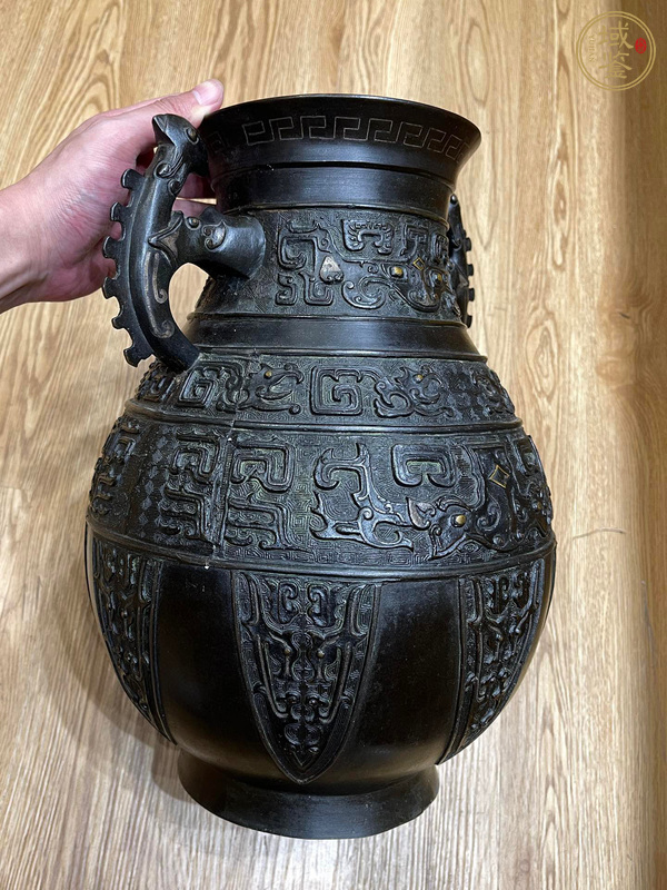 古玩銅器銅尊真品鑒賞圖