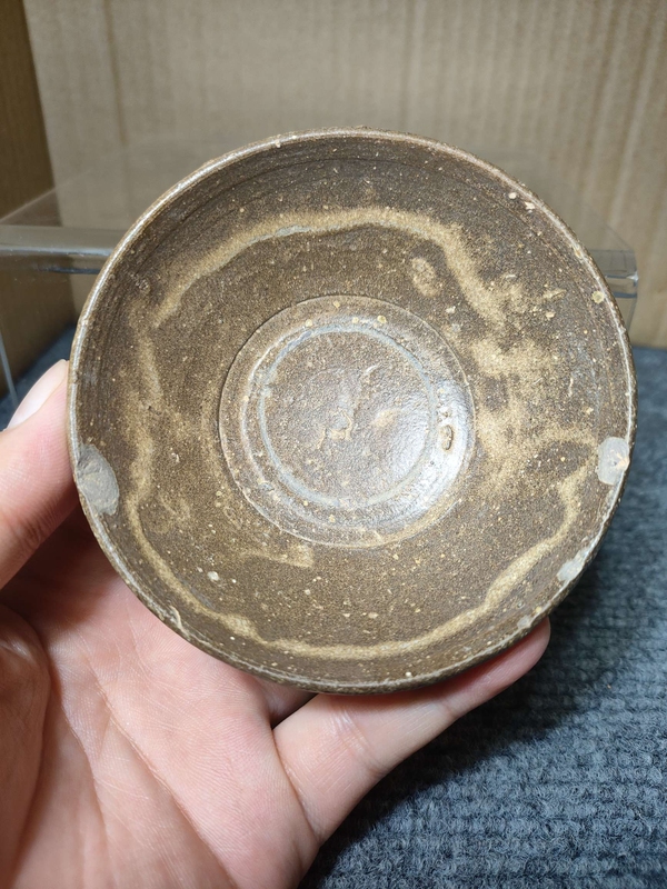 古玩陶瓷吉州窯褐釉月影梅茶盞拍賣,當前價格6999元
