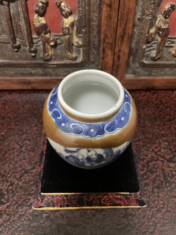 古玩陶瓷醬地開創(chuàng)青花罐拍賣，當(dāng)前價格2680元