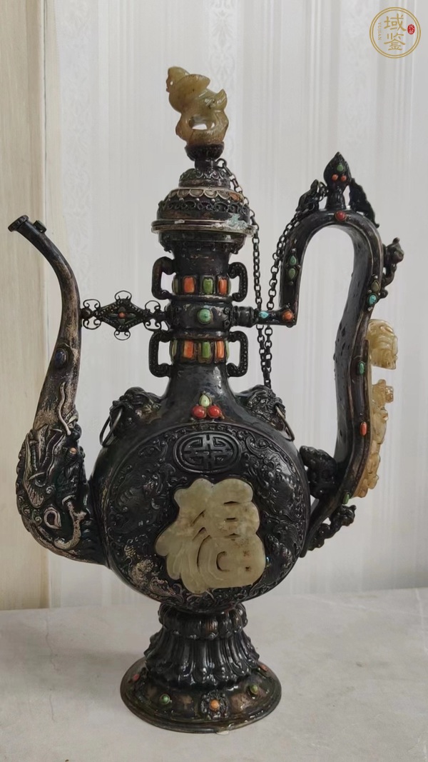 古玩玉器清·宮廷執(zhí)壺真品鑒賞圖