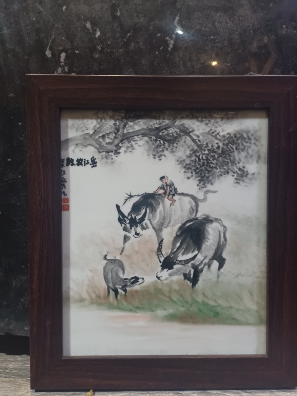 古玩陶瓷牧牛圖畫拍賣,當(dāng)前價格388元