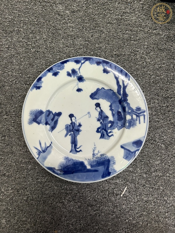 古玩陶瓷青花盤真品鑒賞圖