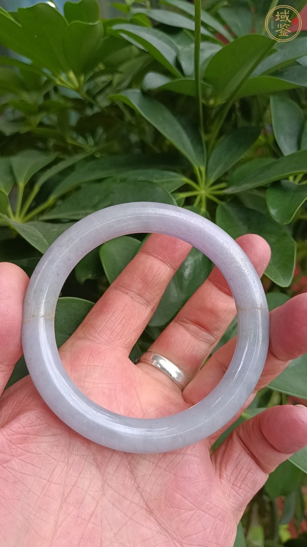 古玩玉器翡翠手鐲真品鑒賞圖