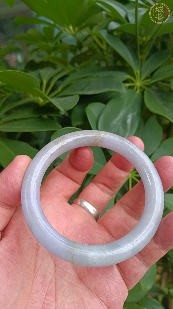 古玩玉器翡翠手鐲真品鑒賞圖