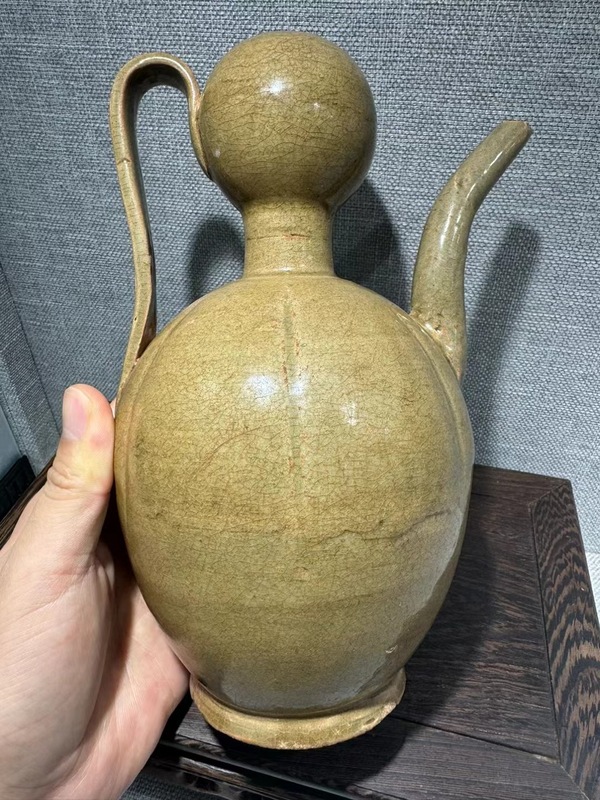 古玩陶瓷唐代黃釉葫蘆執(zhí)壺..全品拍賣，當(dāng)前價(jià)格35000元