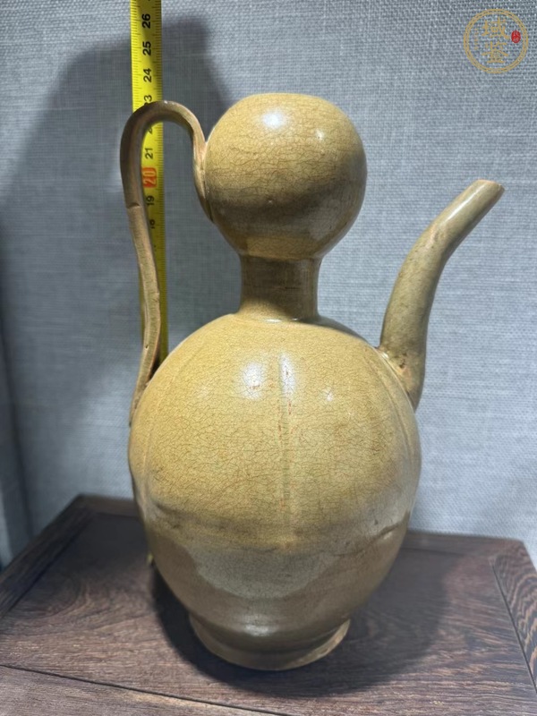 古玩陶瓷唐代黃釉葫蘆執(zhí)壺..全品真品鑒賞圖