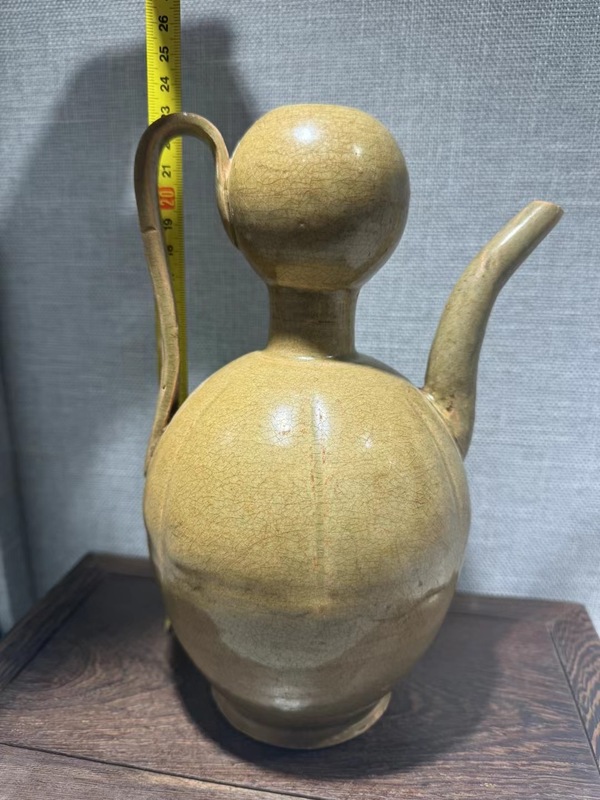 古玩陶瓷唐代黃釉葫蘆執(zhí)壺..全品拍賣，當(dāng)前價(jià)格35000元