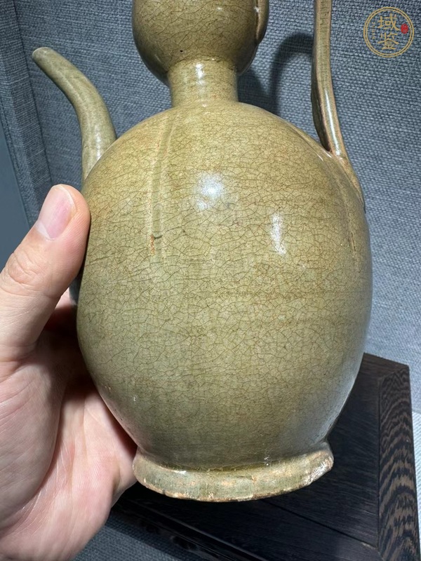 古玩陶瓷唐代黃釉葫蘆執(zhí)壺..全品真品鑒賞圖