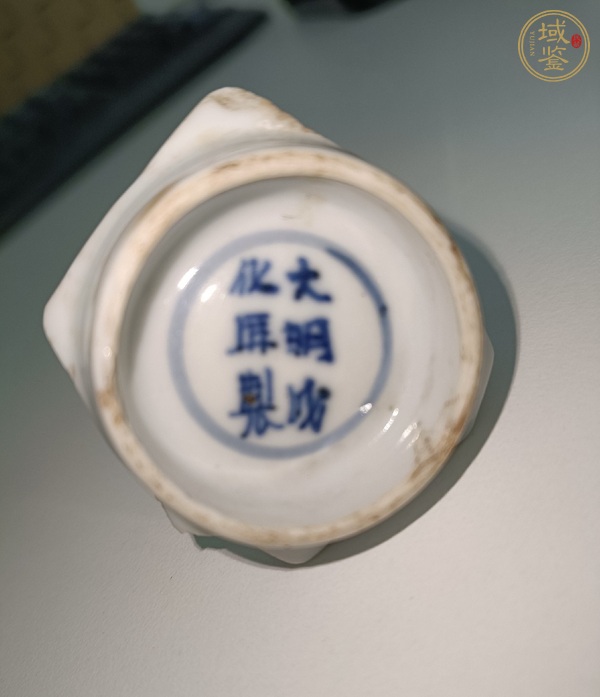 古玩陶瓷青花吹簫圖標本真品鑒賞圖