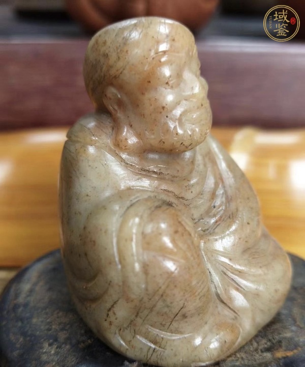 古玩玉器壽山石雕刻佛坐像真品鑒賞圖