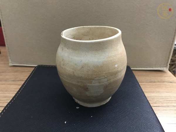 古玩陶瓷青白釉茶入真品鑒賞圖