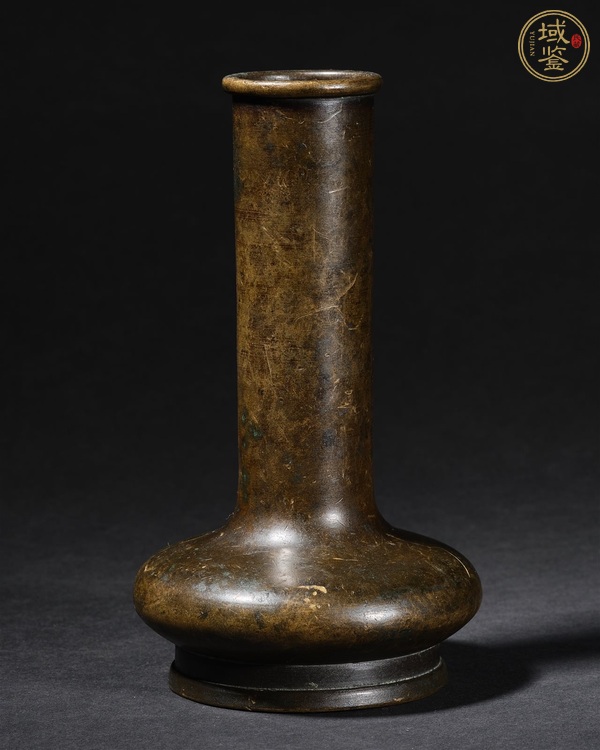 古玩銅器銅香瓶真品鑒賞圖
