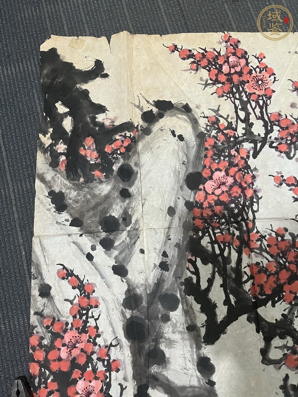 古玩字畫紅梅真品鑒賞圖