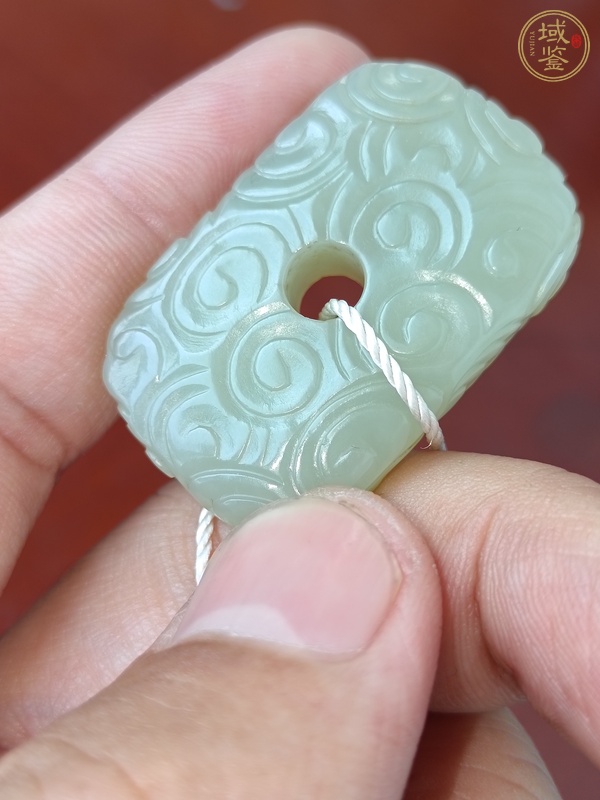 古玩玉器提油仿古“卷云紋玉飾”真品鑒賞圖