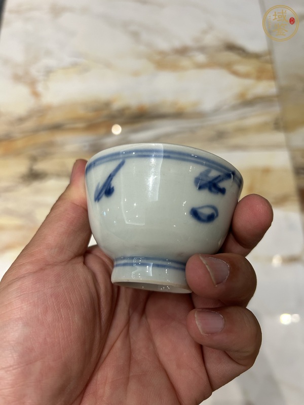 古玩陶瓷青花螭龍紋杯真品鑒賞圖