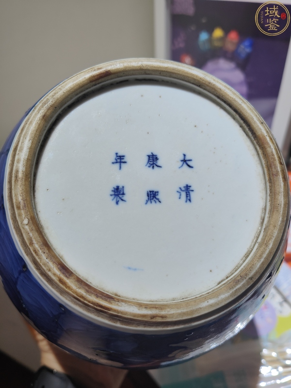 古玩陶瓷青花留白冰梅紋蓋罐拍賣，當(dāng)前價(jià)格3500元