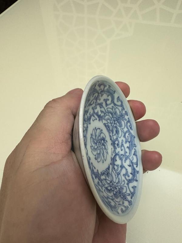 古玩陶瓷青花淡描花卉小蝶拍賣,當前價格680元