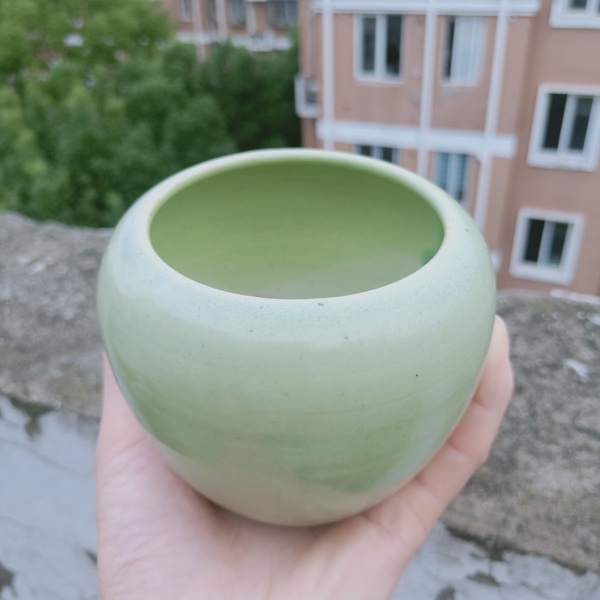 古玩陶瓷優(yōu)品:民國蘋果型水盂拍賣,當(dāng)前價(jià)格150元