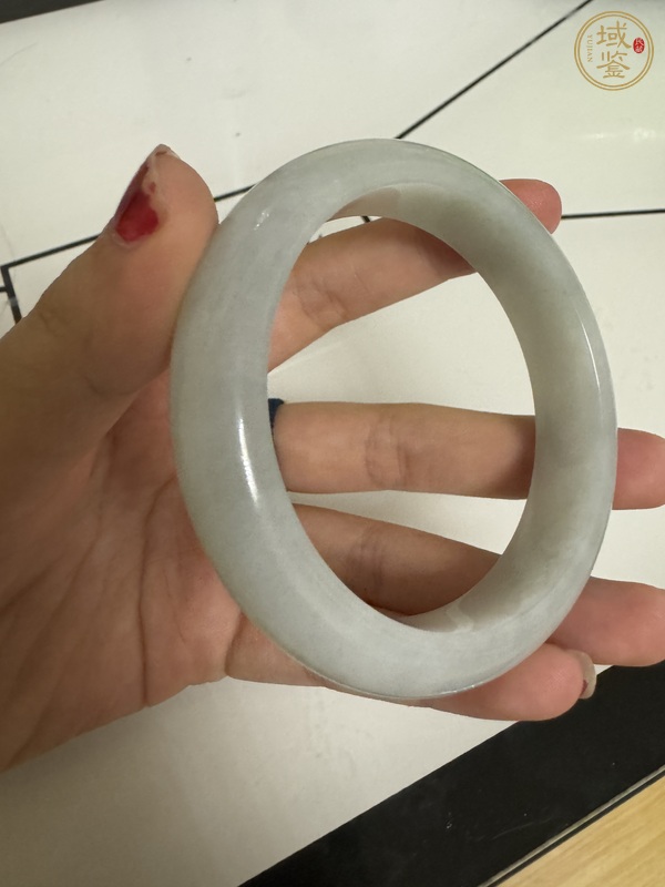 古玩玉器翡翠手鐲真品鑒賞圖