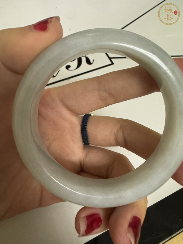 古玩玉器翡翠手鐲真品鑒賞圖