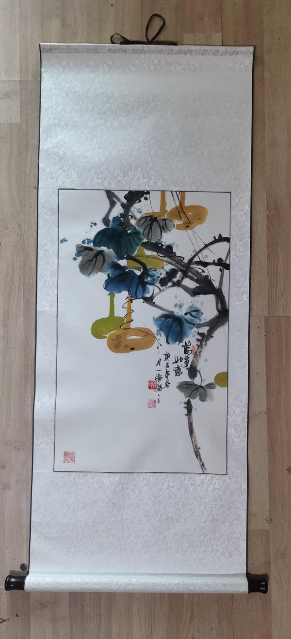 古玩字畫中國(guó)工藝美術(shù)家協(xié)會(huì)會(huì)員河南名家郭建新萬(wàn)事如意拍賣，當(dāng)前價(jià)格299元