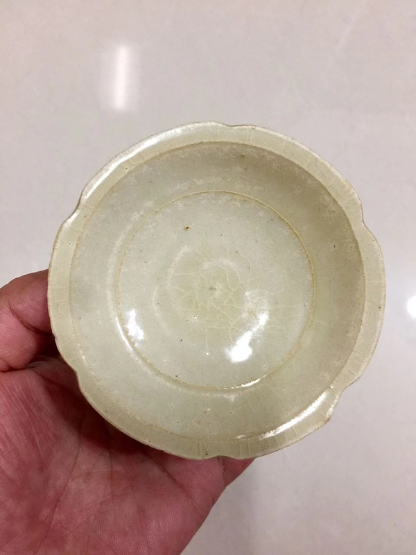 古玩陶瓷青白釉葵口洗拍賣,當(dāng)前價格1200元
