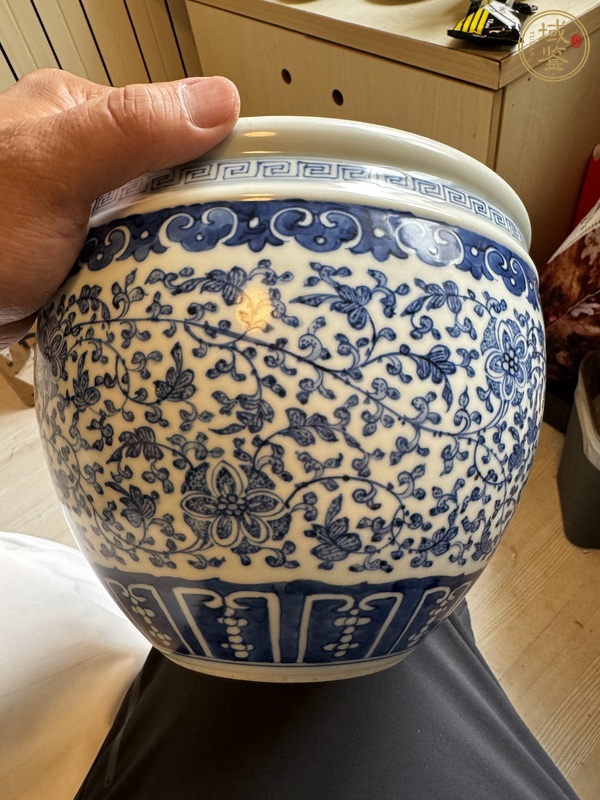 古玩陶瓷青花缸真品鑒賞圖