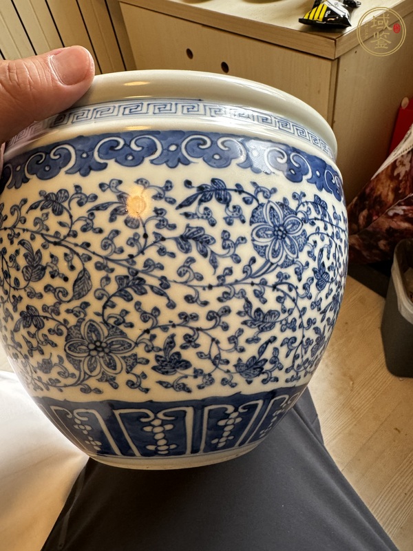 古玩陶瓷青花缸真品鑒賞圖