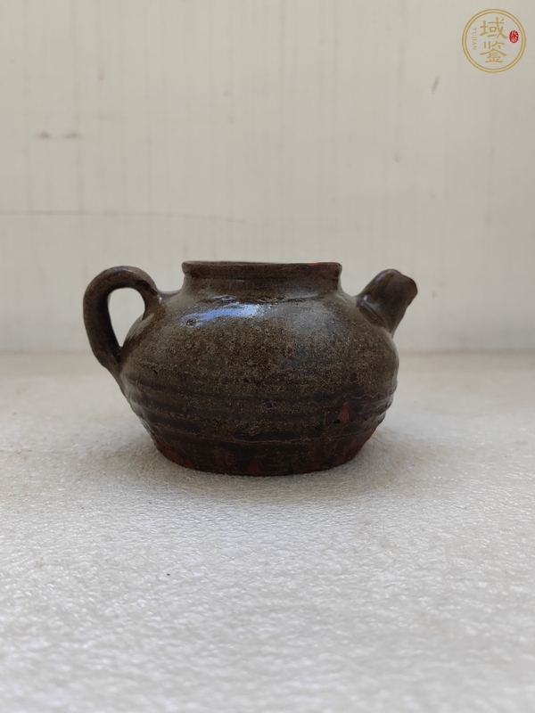 古玩陶瓷茶葉末釉茶壺真品鑒賞圖