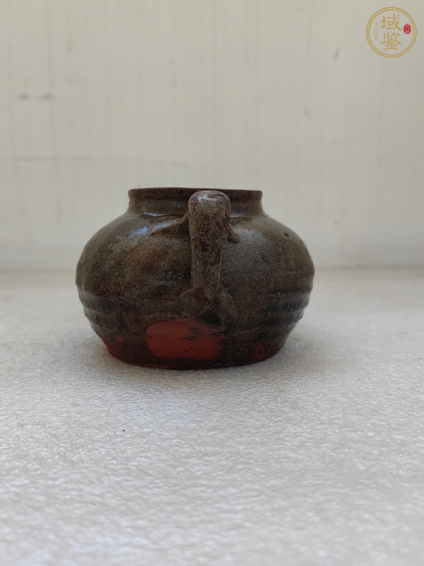 古玩陶瓷茶葉末釉茶壺真品鑒賞圖