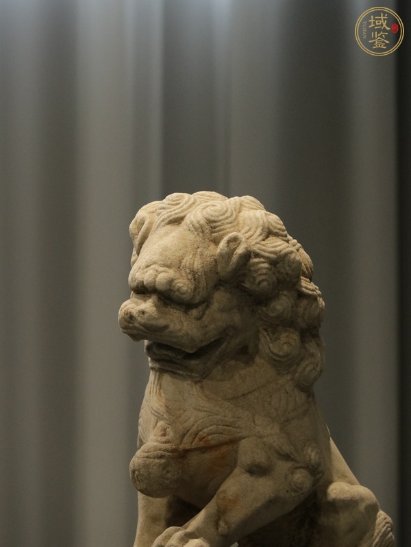 古玩雜項(xiàng)漢白玉獅子真品鑒賞圖