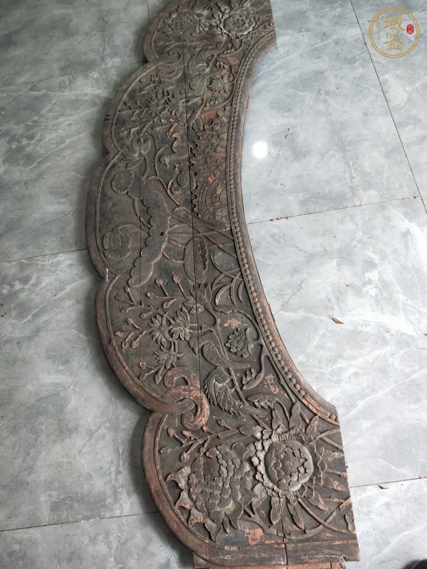 古玩雜項木雕花板真品鑒賞圖