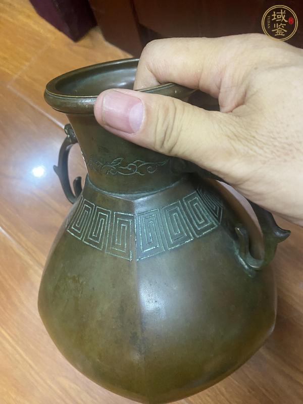 古玩銅器銅瓶真品鑒賞圖