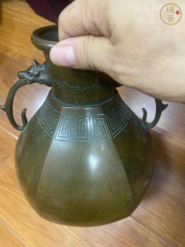 古玩銅器銅瓶真品鑒賞圖