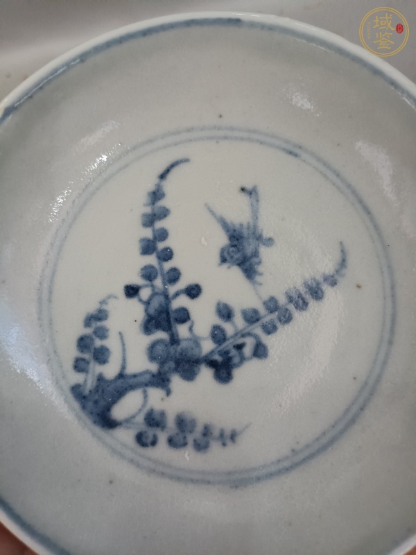 古玩陶瓷青花花鳥紋臥足碗真品鑒賞圖