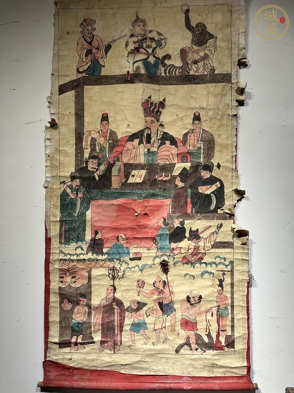 古玩字畫水陸畫真品鑒賞圖