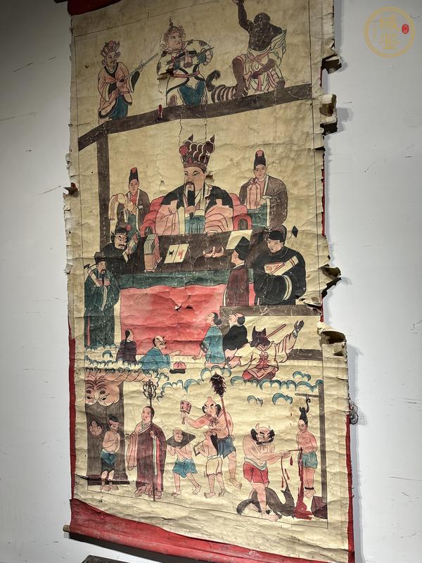 古玩字畫水陸畫真品鑒賞圖