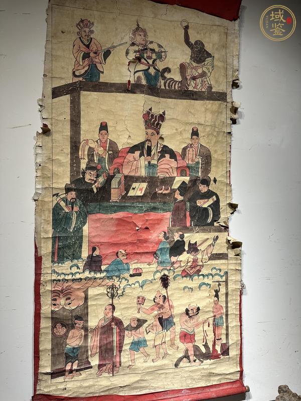 古玩字畫水陸畫真品鑒賞圖