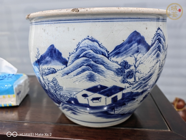 古玩陶瓷青花缸真品鑒賞圖