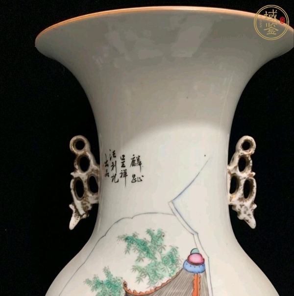 古玩陶瓷民國(guó)人物嫁妝瓶真品鑒賞圖