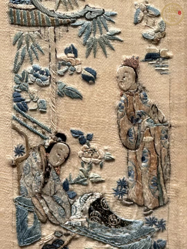 古玩雜項刺繡真品鑒賞圖