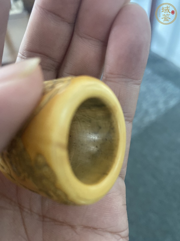 古玩雜項(xiàng)牙質(zhì)板指真品鑒賞圖