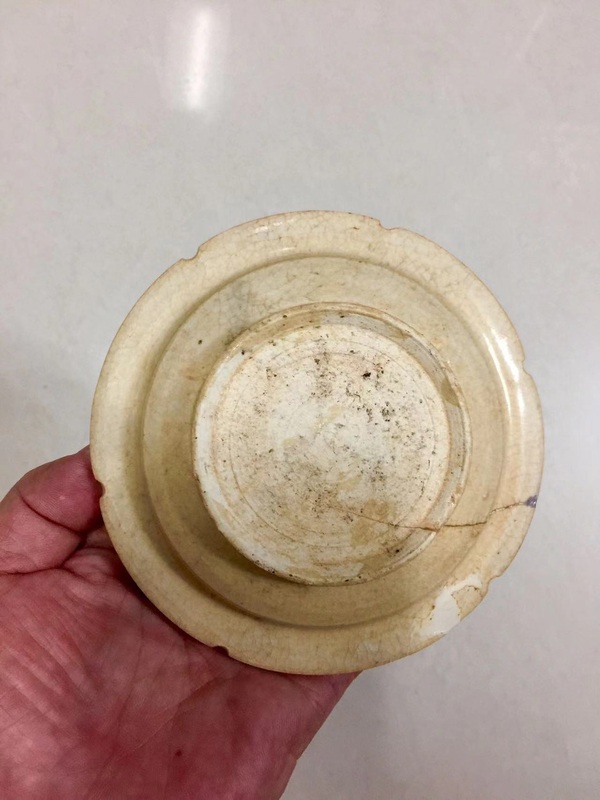 古玩陶瓷青白釉花口盞和托拍賣,當前價格2600元