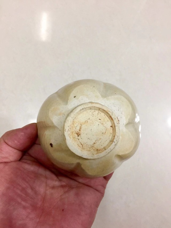 古玩陶瓷青白釉花口盞和托拍賣,當前價格2600元
