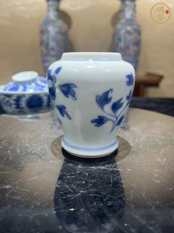 古玩陶瓷青花小罐真品鑒賞圖