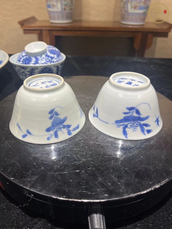 古玩陶瓷青花茶園真品鑒賞圖