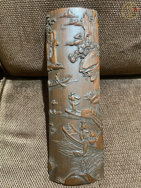 古玩雜項(xiàng)竹臂擱真品鑒賞圖