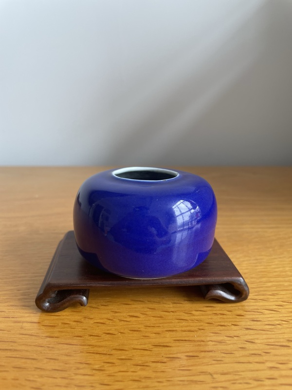 古玩陶瓷霽藍釉水盂拍賣,當前價格4500元